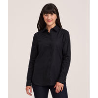 Denver Hayes Women's Long Sleeve Semi-Fitted Button-Up Shirt