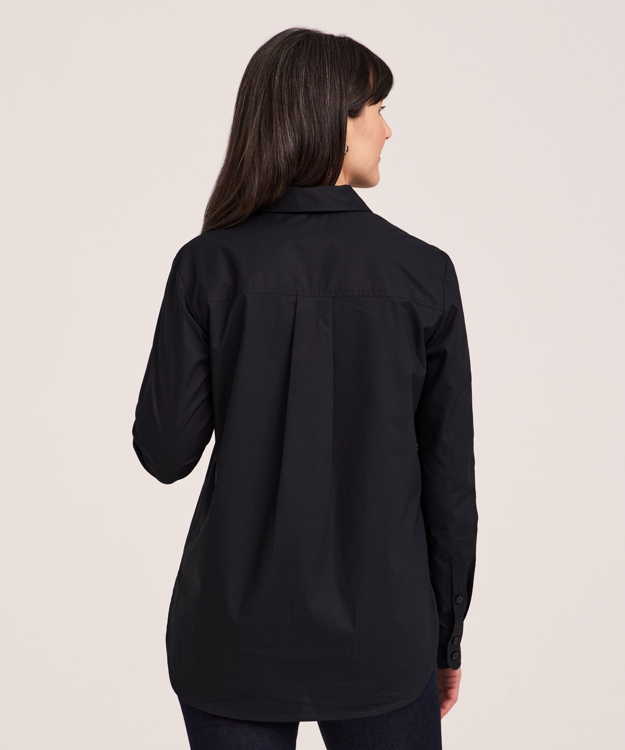 Denver Hayes Women's Long Sleeve Semi-Fitted Button-Up Shirt