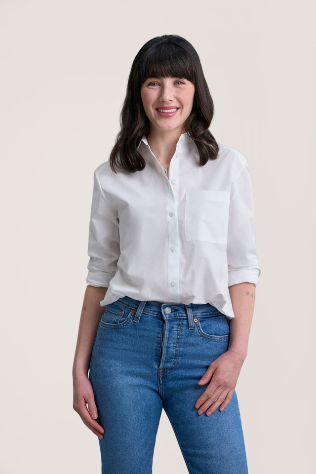 Denver Hayes Women's Semi Fit Button Up Long Sleeve Shirt