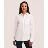 Denver Hayes Women's Long Sleeve Semi-Fitted Button-Up Shirt