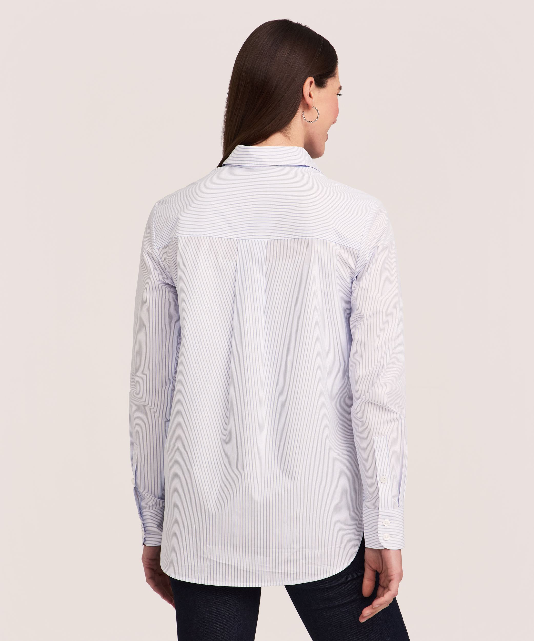 Chemise boutonnée semi-ajustée à manches longues pour femmes, Denver Hayes