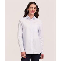 Denver Hayes Women's Semi Fit Button Up Long Sleeve Shirt Front_Flat