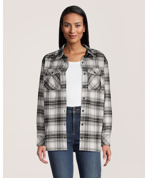 Chemise en flanelle surdimensionnée pour femmes, WindRiver