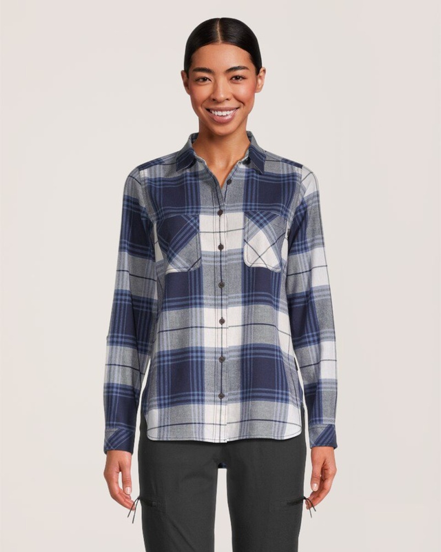 WindRiver Women's Semi Fitted Stretch Flannel Shirt