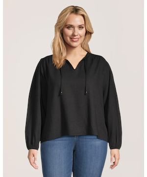 Denver Hayes Women's Long sleeve Poet Blouse