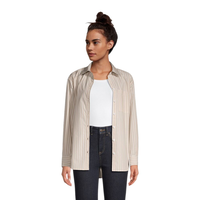 Denver Hayes Women's Oversize Button-Up Long Sleeve Shirt