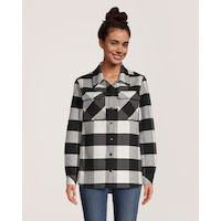 Surchemise d'extérieur en flanelle pour femmes, WindRiver Front_Flat