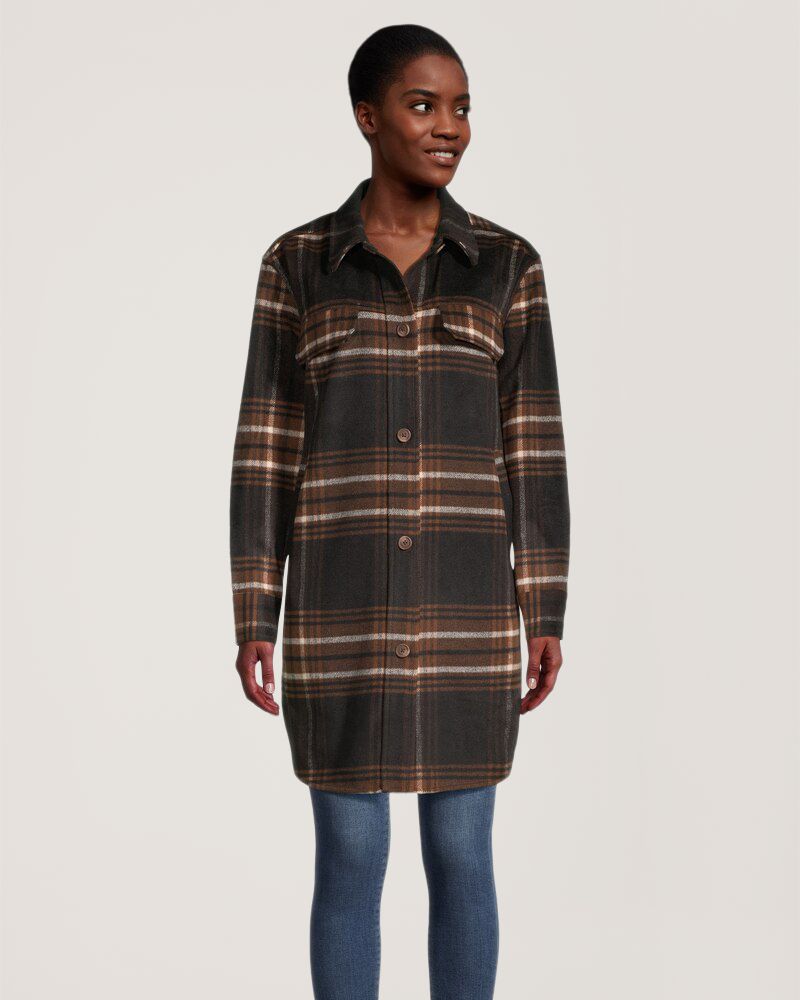 Denver Hayes スエードジャケット ブラウン Denver Hayes Brown Quilted Suede Leather Zip Press Stud