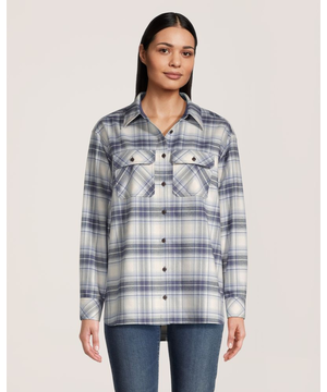 Chemise en flanelle surdimensionnée pour femmes, WindRiver