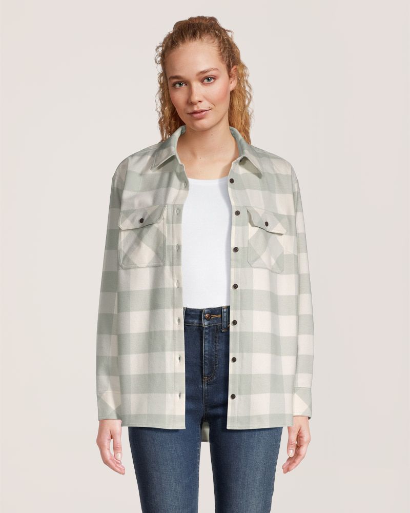 Chemise en flanelle surdimensionnée pour femmes, WindRiver