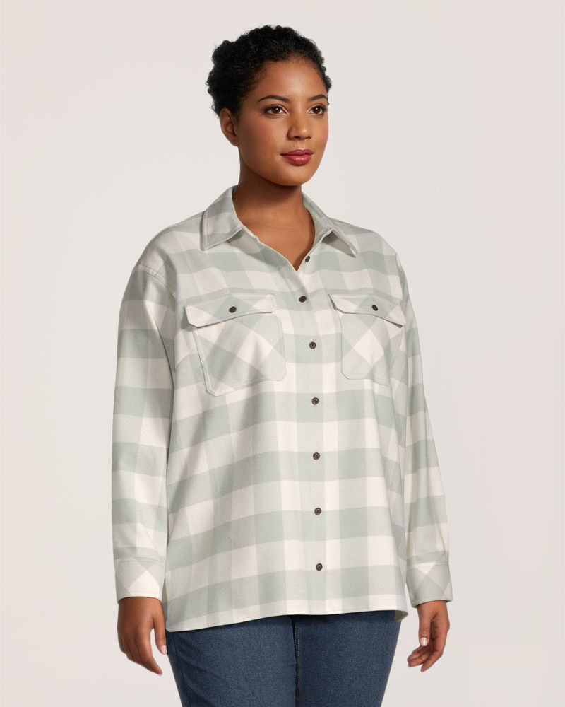 Chemise en flanelle surdimensionnée pour femmes, WindRiver
