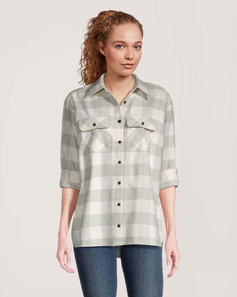 Chemise en flanelle surdimensionnée pour femmes, WindRiver