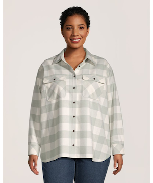 Chemise en flanelle surdimensionnée pour femmes, WindRiver