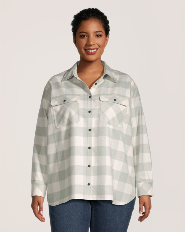 Chemise en flanelle surdimensionnée pour femmes, WindRiver