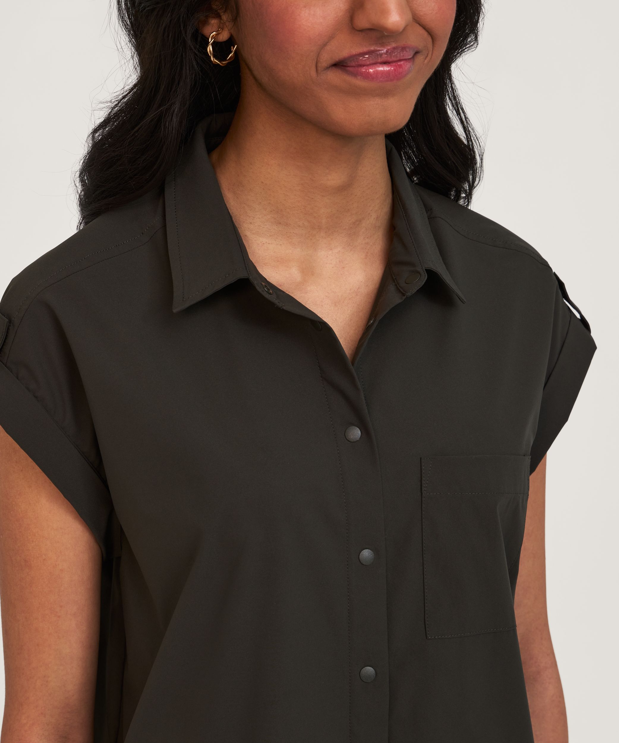 Chemise de randonnée technique à manches courtes pour femmes, WindRiver