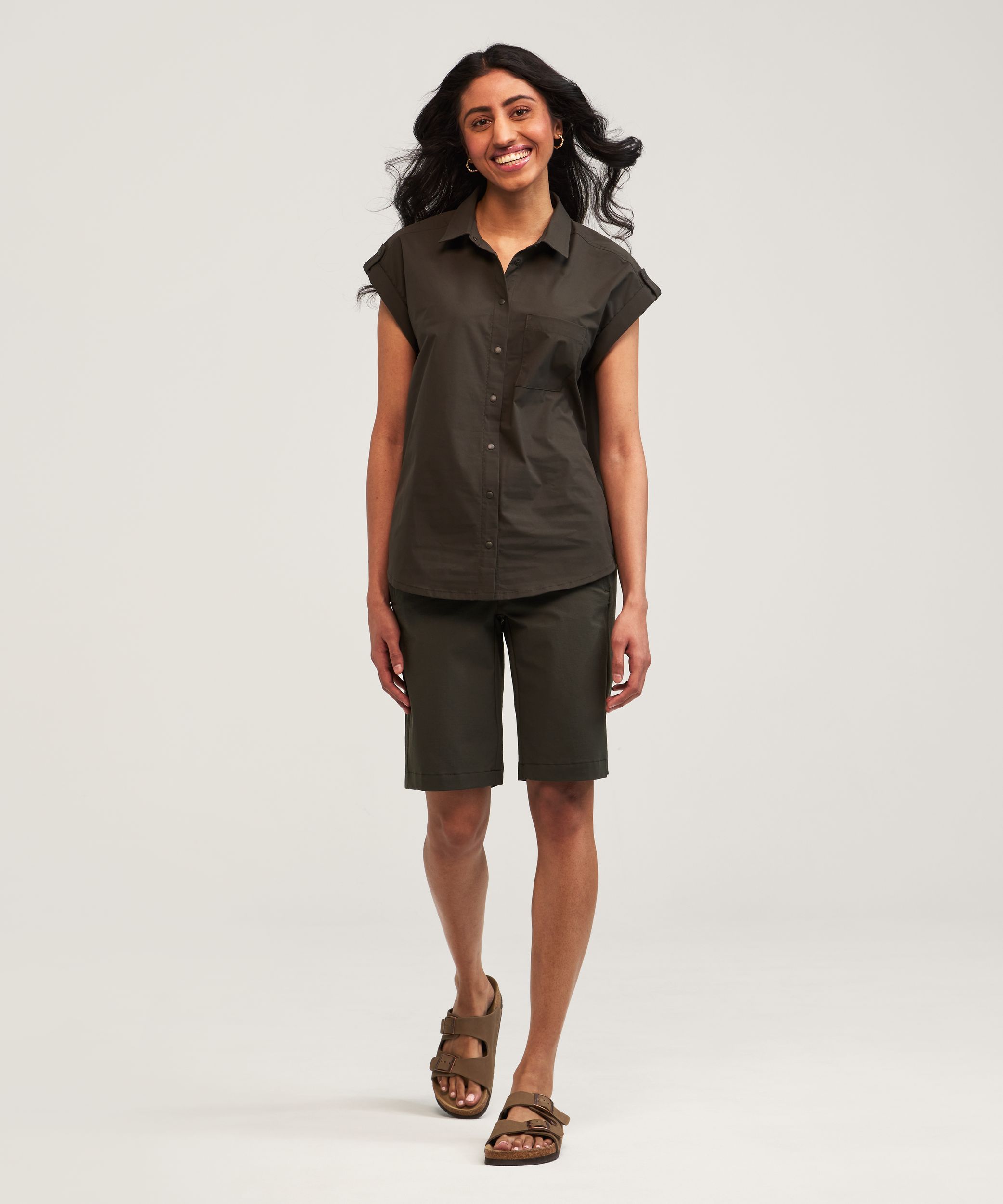 Chemise de randonnée technique à manches courtes pour femmes, WindRiver