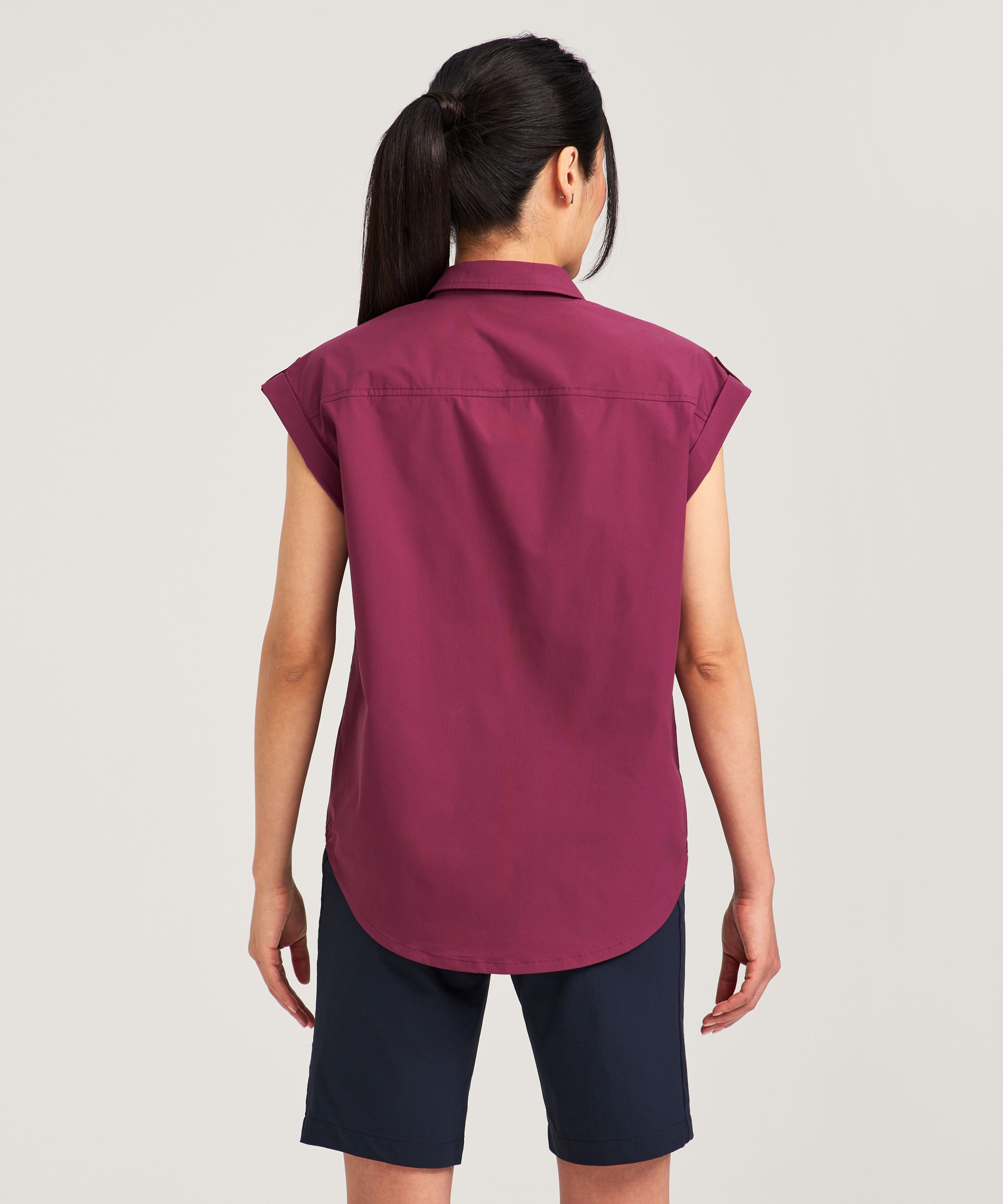 Chemise de randonnée technique à manches courtes pour femmes, WindRiver