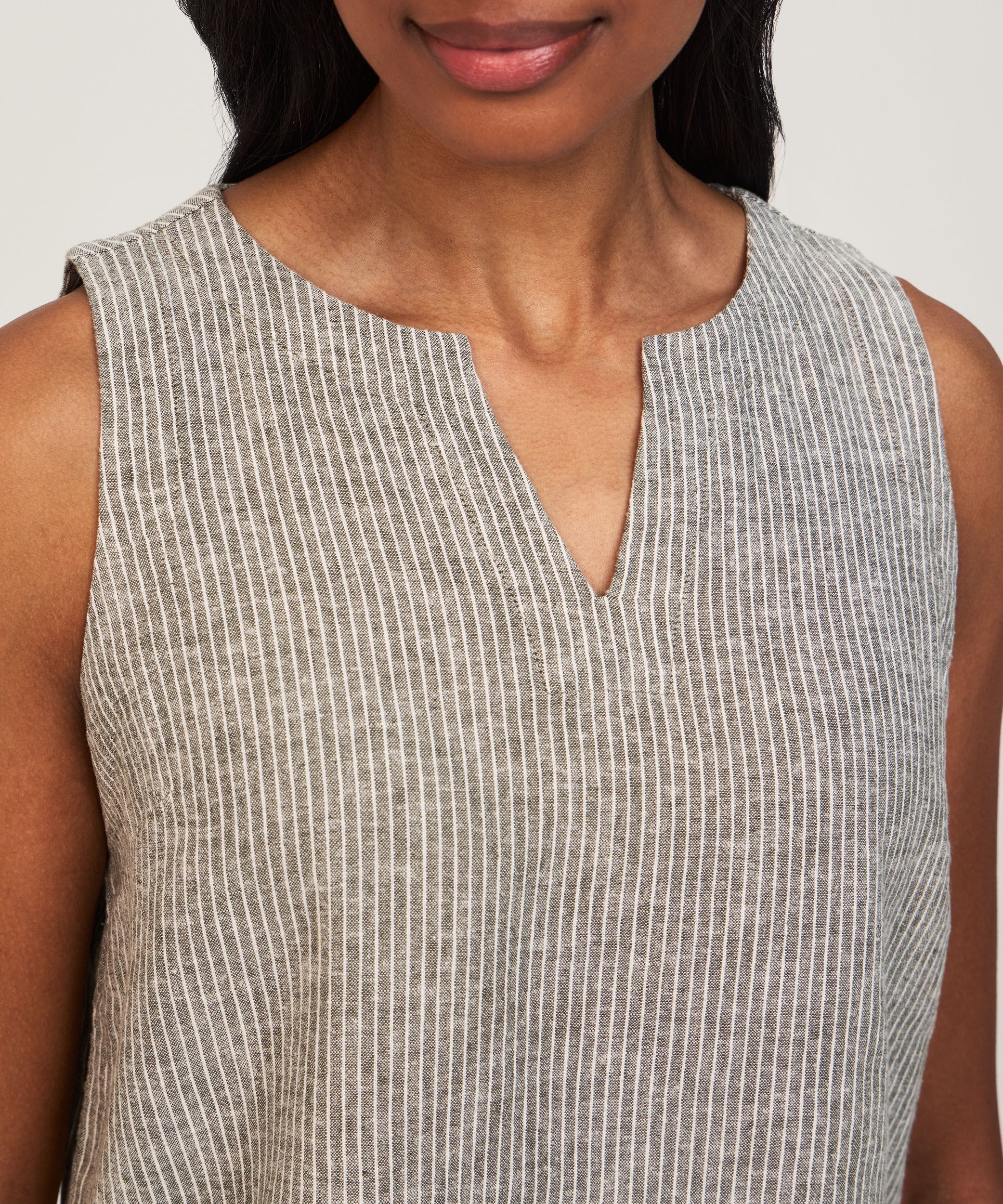 Débardeur en mélange de lin sans manches pour femmes, Denver Hayes