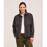 Veste-chemise en denim pour femmes, FarWest Front_Flat