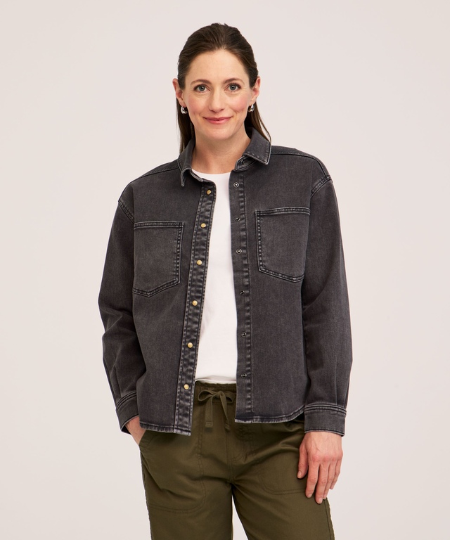 Veste-chemise en denim pour femmes, FarWest