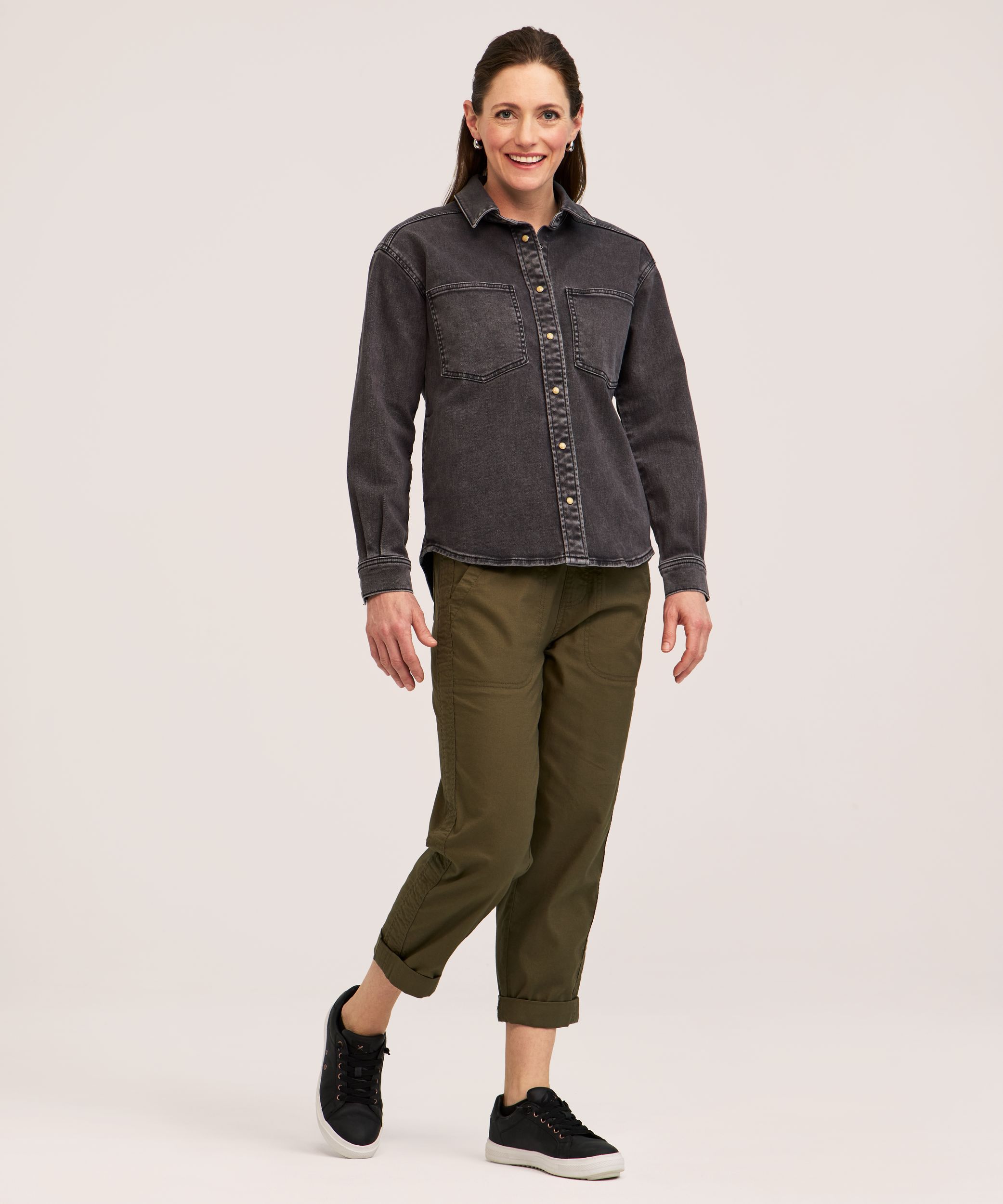 Veste-chemise en denim pour femmes, FarWest