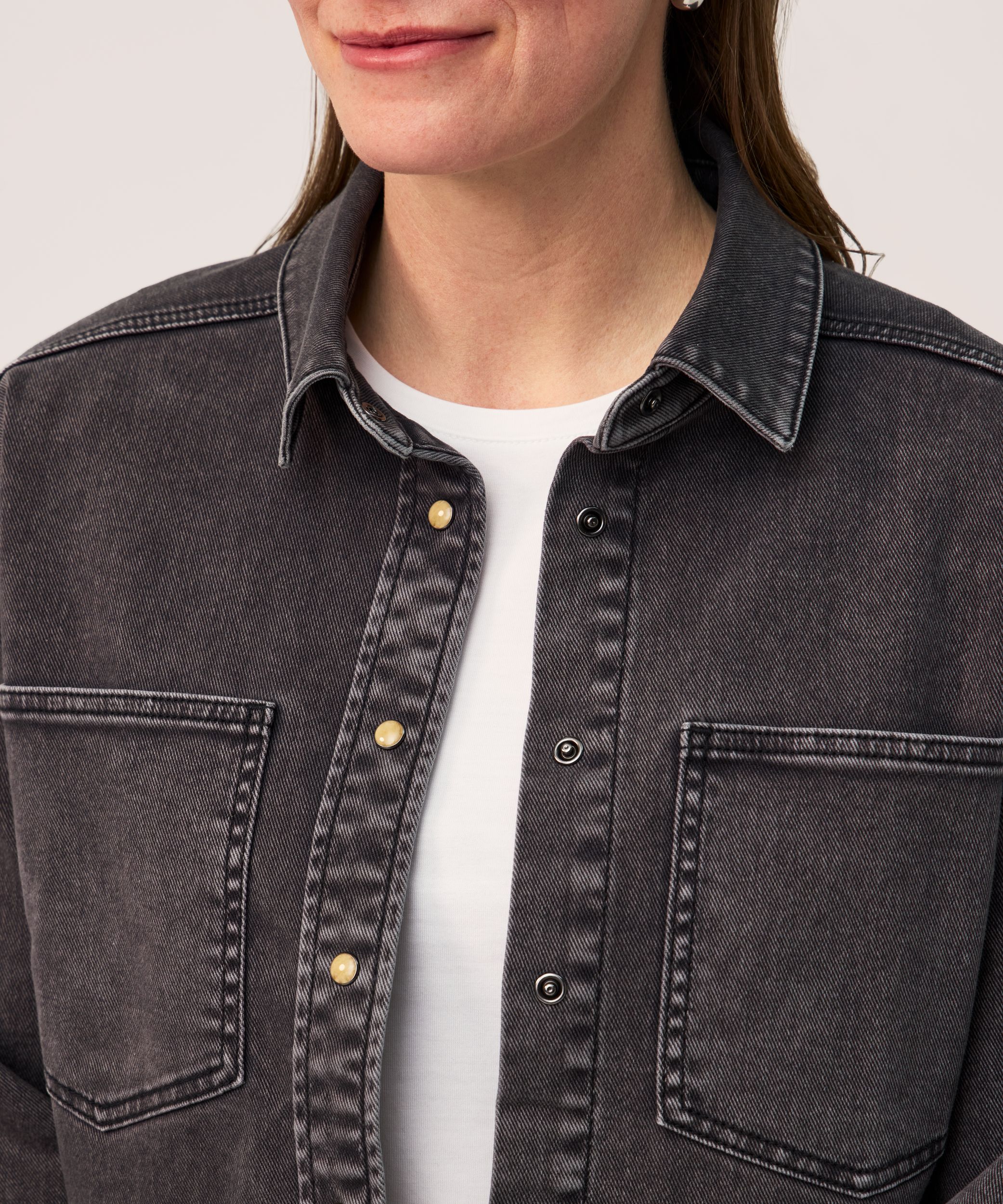 Veste-chemise en denim pour femmes, FarWest