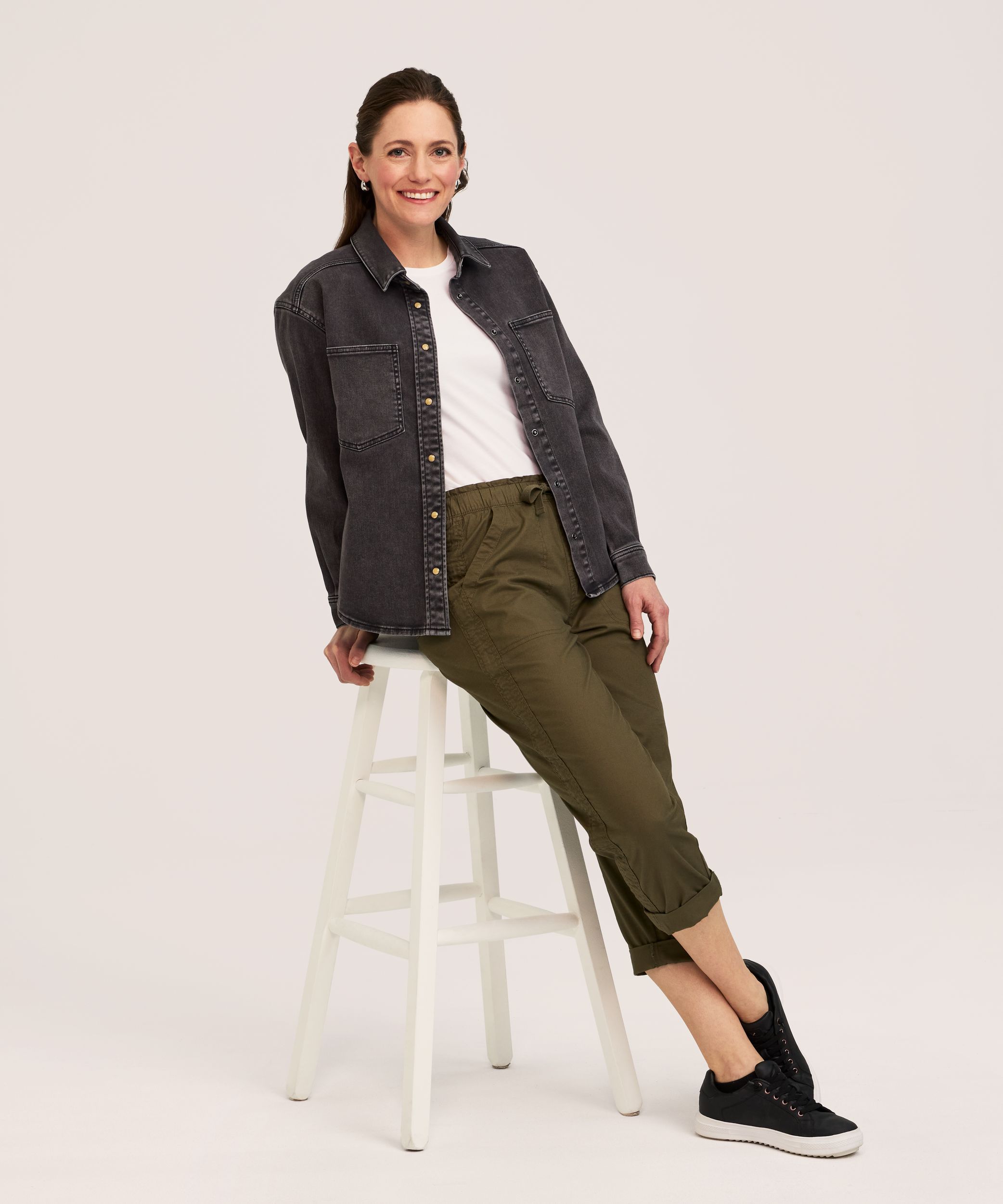 Veste-chemise en denim pour femmes, FarWest