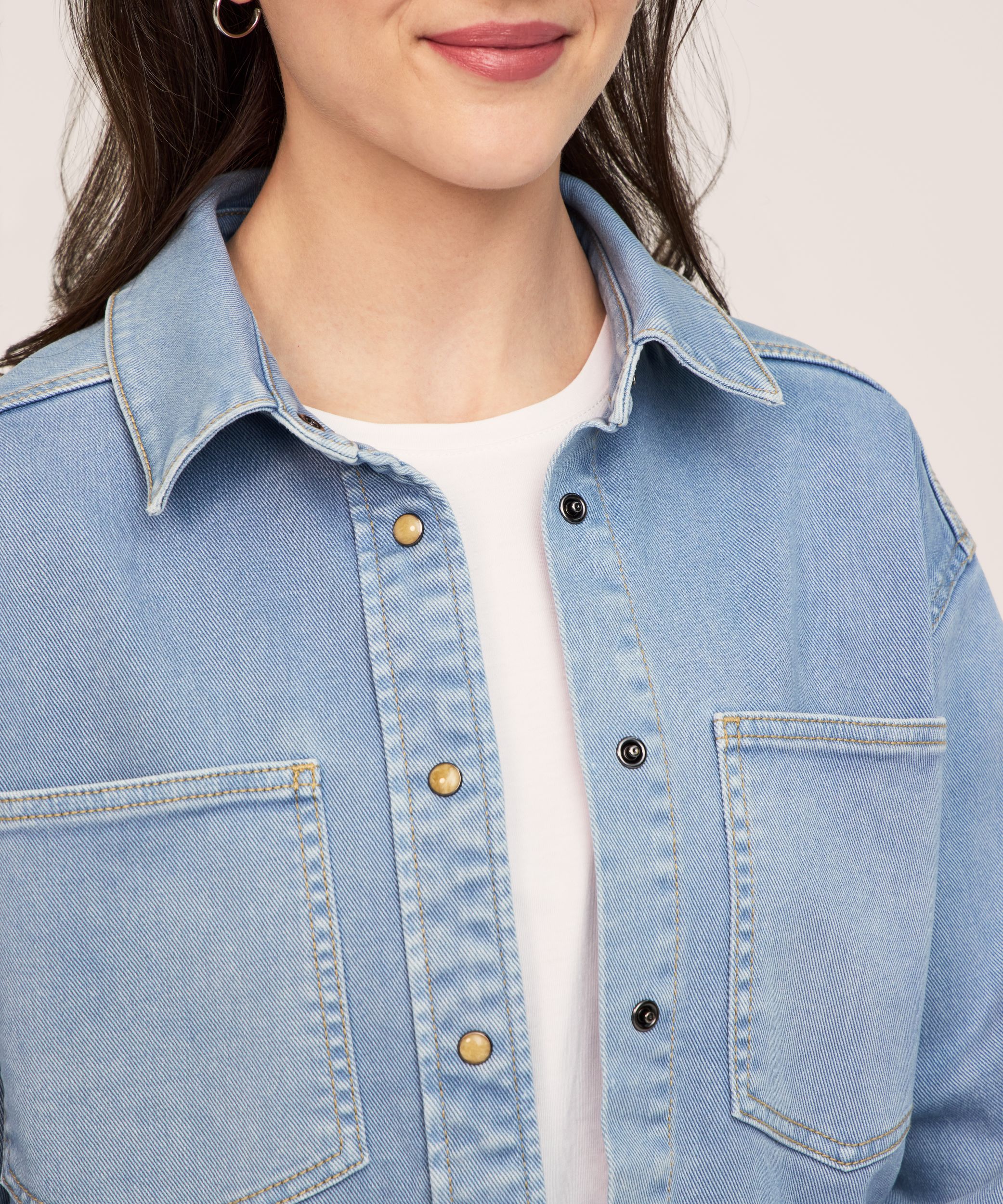 Veste-chemise en denim pour femmes, FarWest