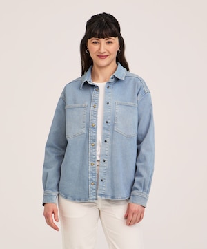FarWest Women's Denim Shacket
