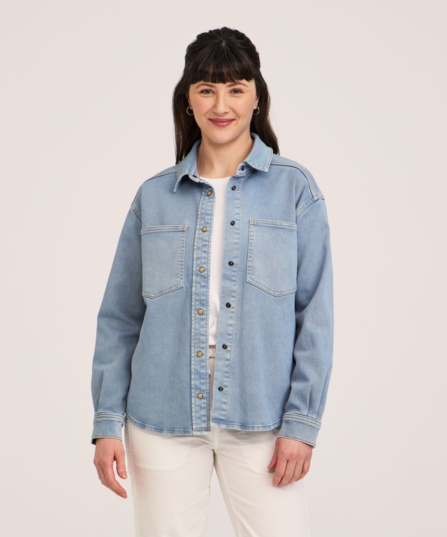 FarWest Women's Denim Shacket