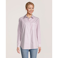 Denver Hayes Women's Long Sleeve Semi-Fitted Button-Up Shirt