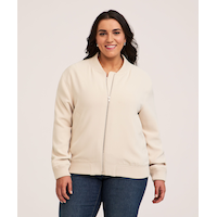 Denver Hayes Women's Fashion Bomber Jacket Front_Flat