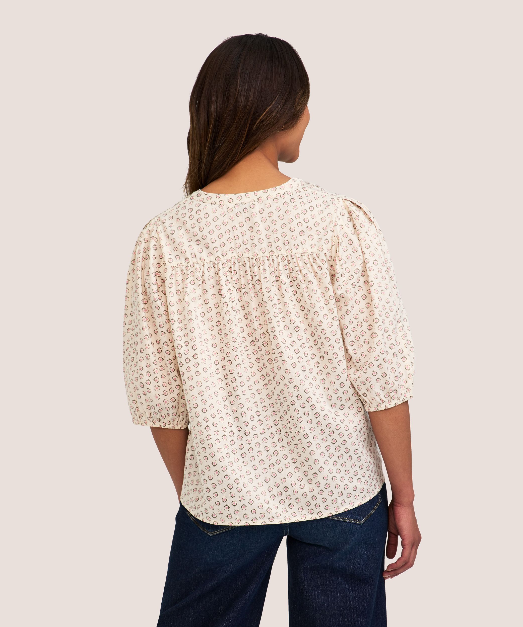 Denver Hayes Women's Cotton Sateen Poet Blouse