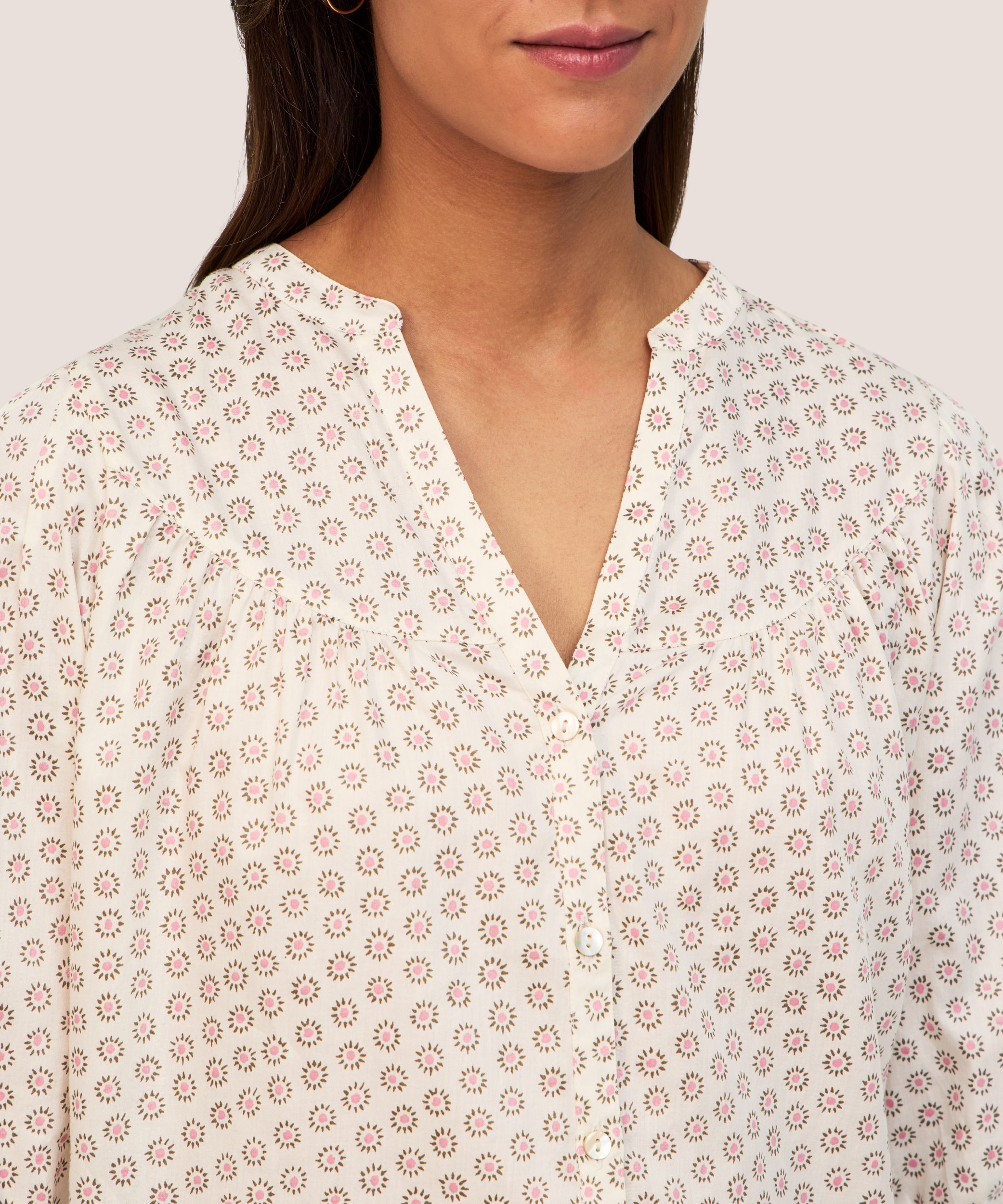 Denver Hayes Women's Cotton Sateen Poet Blouse
