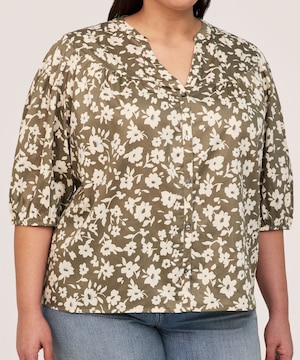 Chemisier de poète en satin de coton pour femmes, Denver Hayes