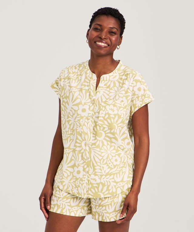 Chemise boutonnée décontractée pour femmes, FarWest