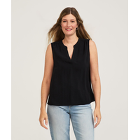Denver Hayes Women's Sleeveless Neck Tank Top Front_Flat