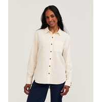 Chemise boutonnée à manches longues en mélange de lin à coupe décontractée pour femmes, Denver Hayes