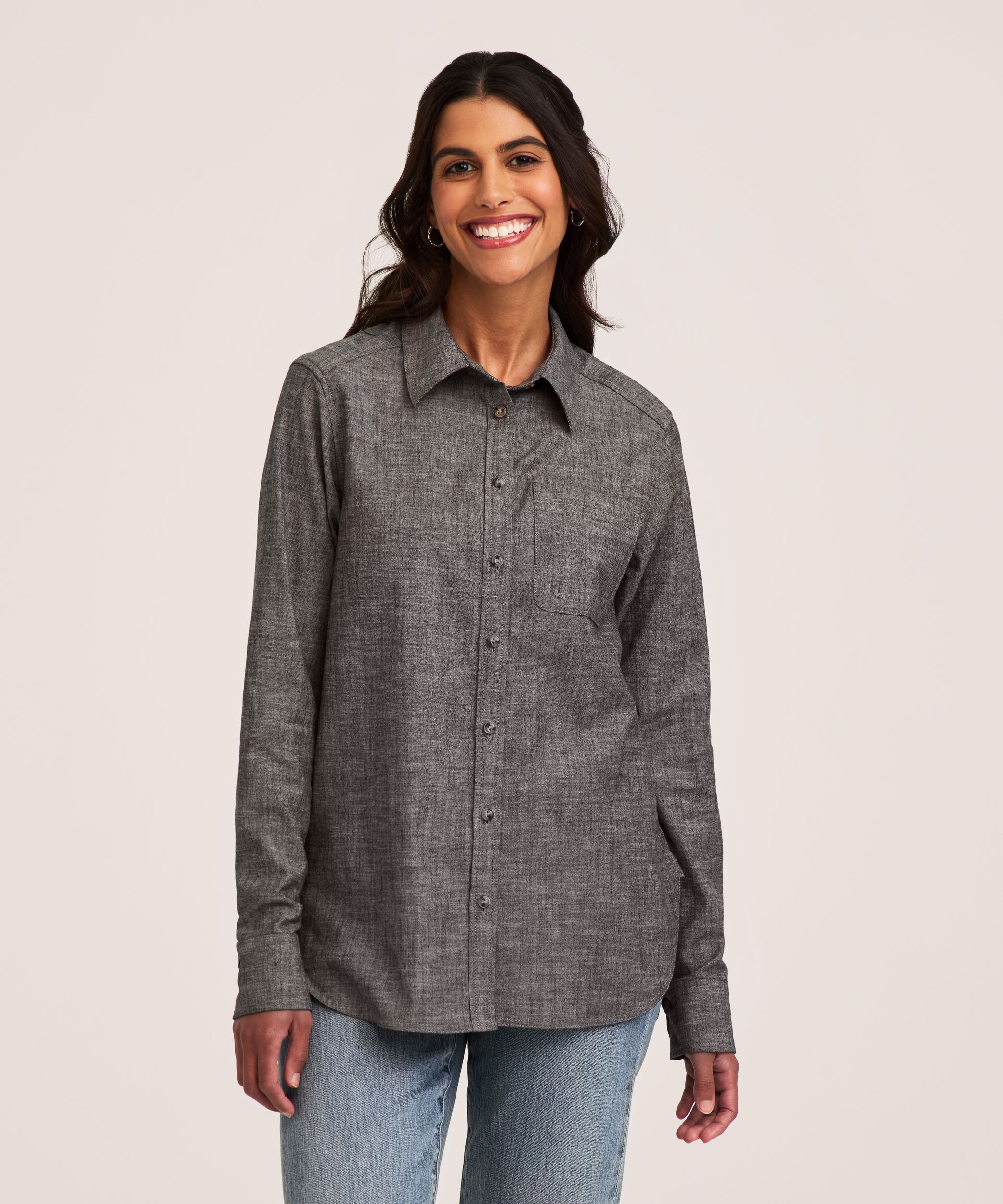 Superdry Chemises Bucheron Femme Chemise Classique En Coton Bio