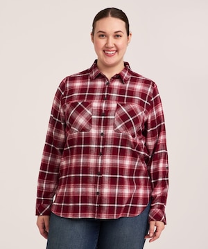 WindRiver Women's Semi-Fitted Stretch Flannel Shirt