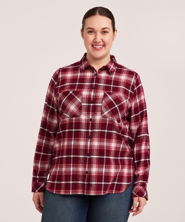 WindRiver Women's Semi-Fitted Stretch Flannel Shirt