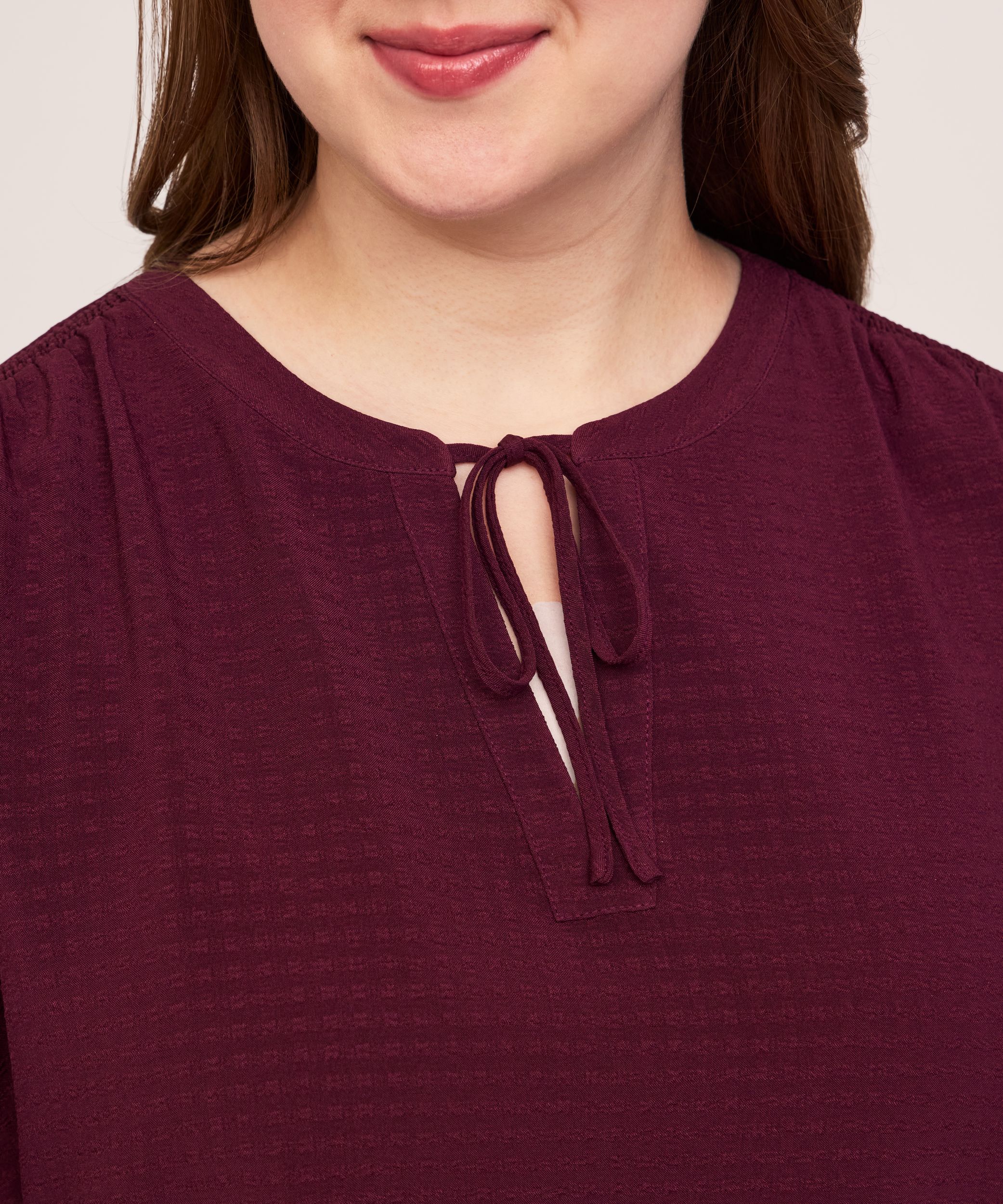 Chemisier de poète froncé à manches longues et à encolure en V pour femmes, Denver Hayes