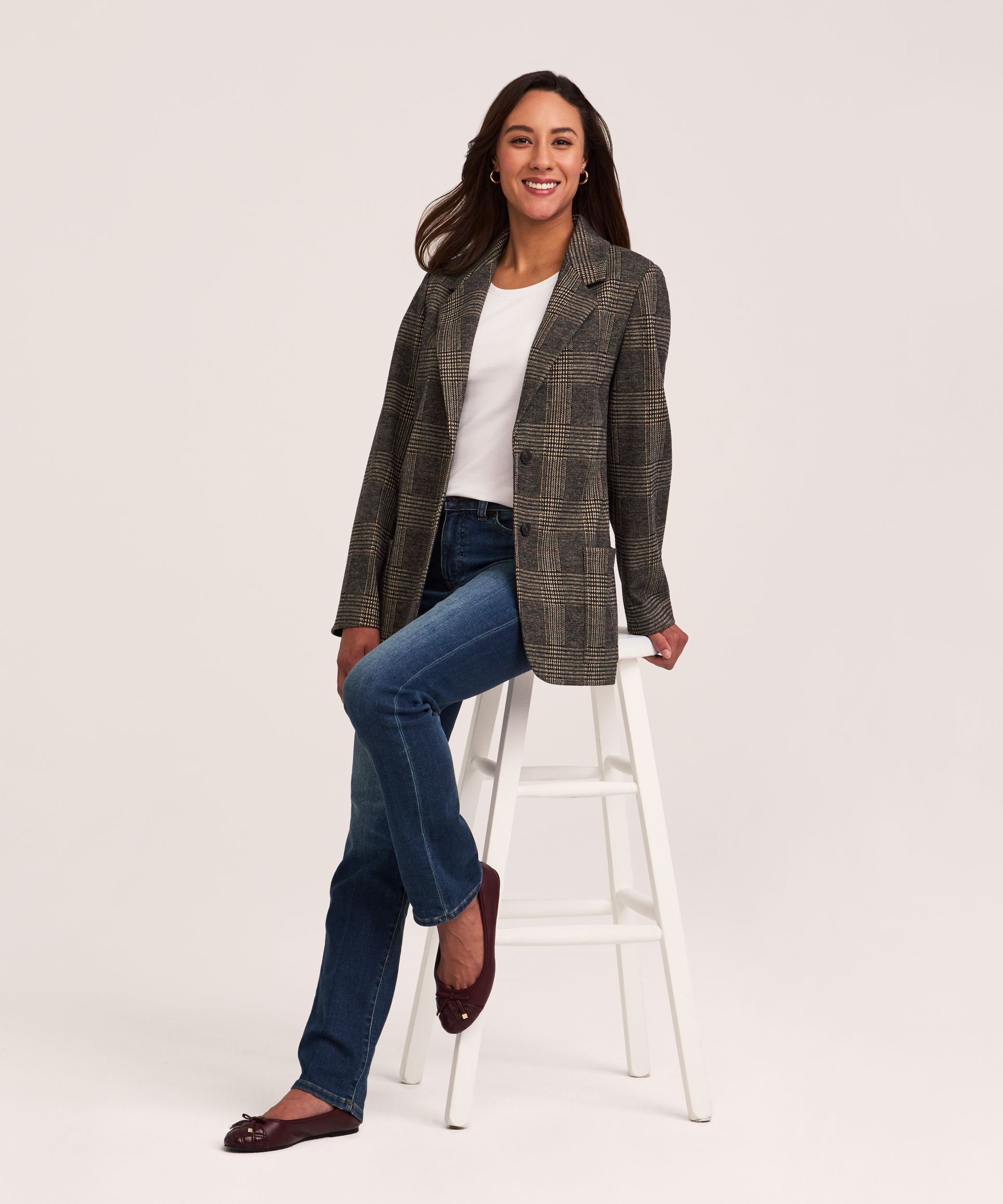 Denver Hayes Women's Oversized Boyfriend Blazer