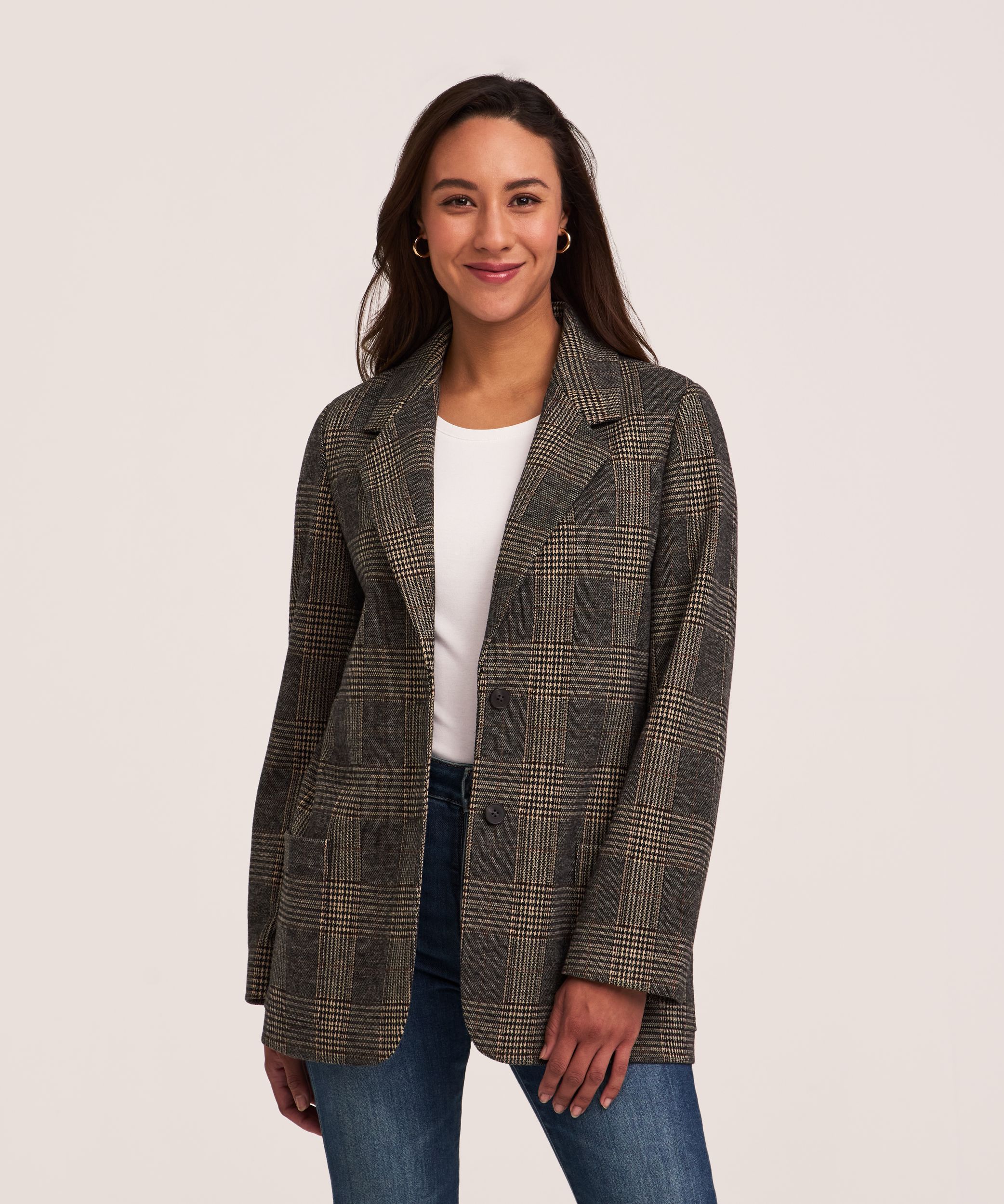 Denver Hayes Women's Oversized Boyfriend Blazer