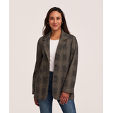Denver Hayes Women's Oversized Boyfriend Blazer Front_Flat