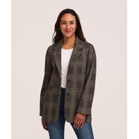 Denver Hayes Women's Oversized Boyfriend Blazer Front_Flat