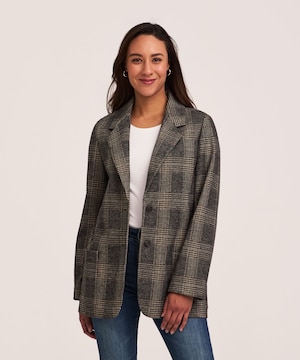 Denver Hayes Women's Oversized Boyfriend Blazer