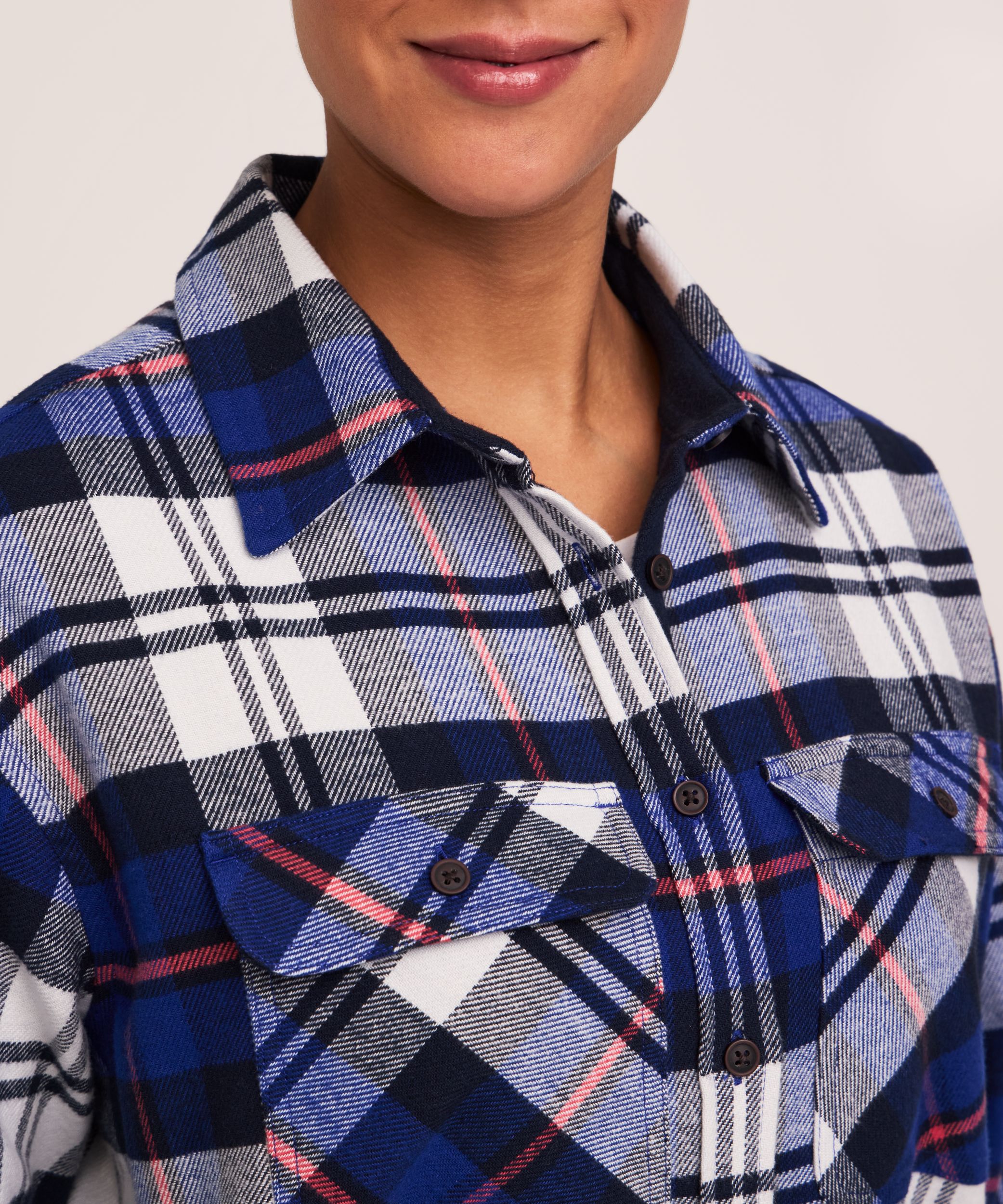 Chemise en flanelle surdimensionnée pour femmes, WindRiver