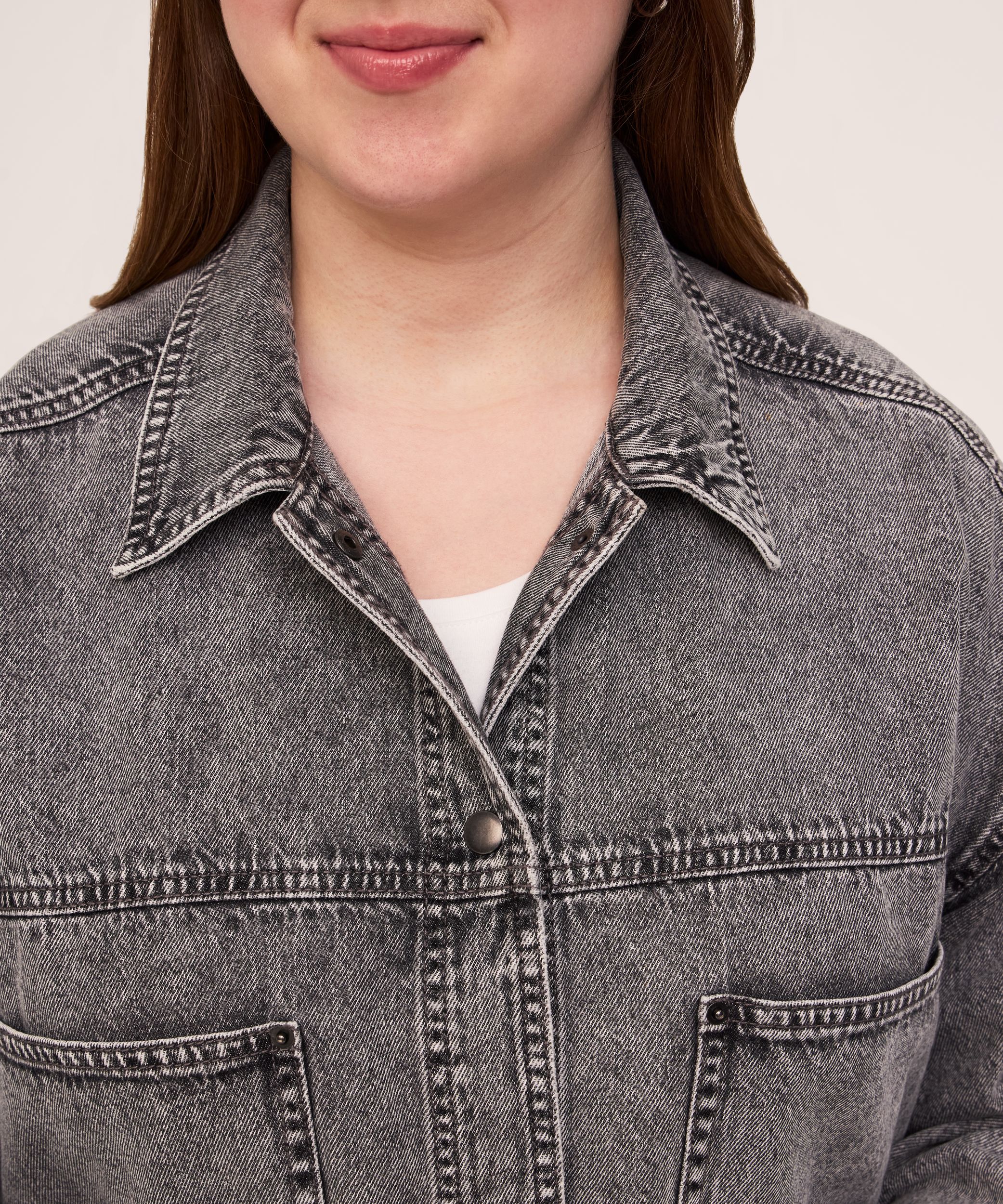 Denver Hayes Women's Long Sleeve Denim Overshirt