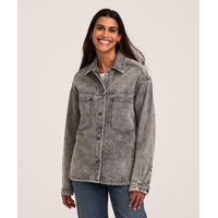 Denver Hayes Women's Long Sleeve Denim Overshirt